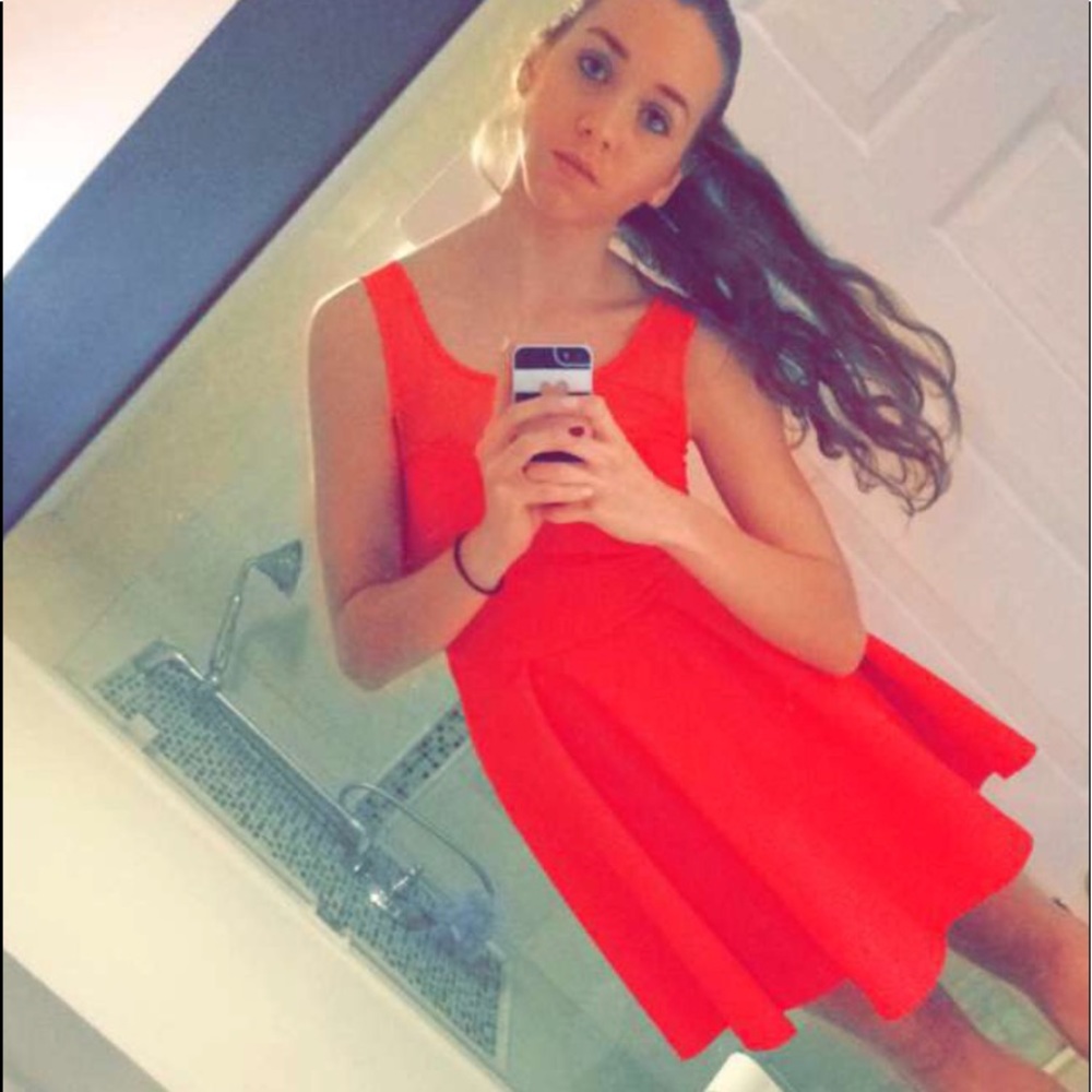 Red holiday dress